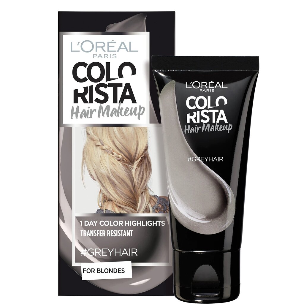 Matu krāsa L`Oréal Paris Colorista Hair Make Up, Grey, 30 ml cena un informācija | Matu krāsas | 220.lv