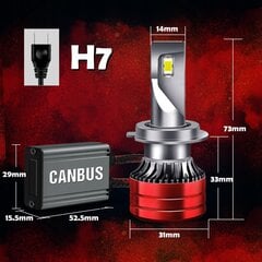 Spuldzes H7 Led Xstorm 120W 22000Lm цена и информация | Автомобильные лампочки | 220.lv