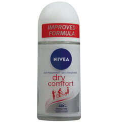 Dezodorants Nivea Antyperspirant Roll-On Dry Comfort, 50 ml cena un informācija | Dezodoranti | 220.lv
