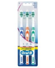 Zobu birste Oral-B Classic Care Medium, 3 gab. cena un informācija | Zobu pastas, birstes | 220.lv