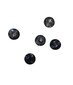 Plastmasas melna poga, apaļa ar spīdumiem 13 mm cena un informācija | Šūšanas piederumi | 220.lv
