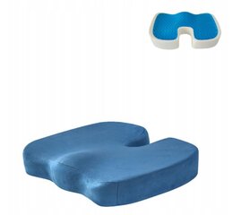 Ortopēdisks krēsla spilvens stājas uzlabošanai, 45x35x8cm, zils cena un informācija | Dekoratīvie spilveni un spilvendrānas | 220.lv