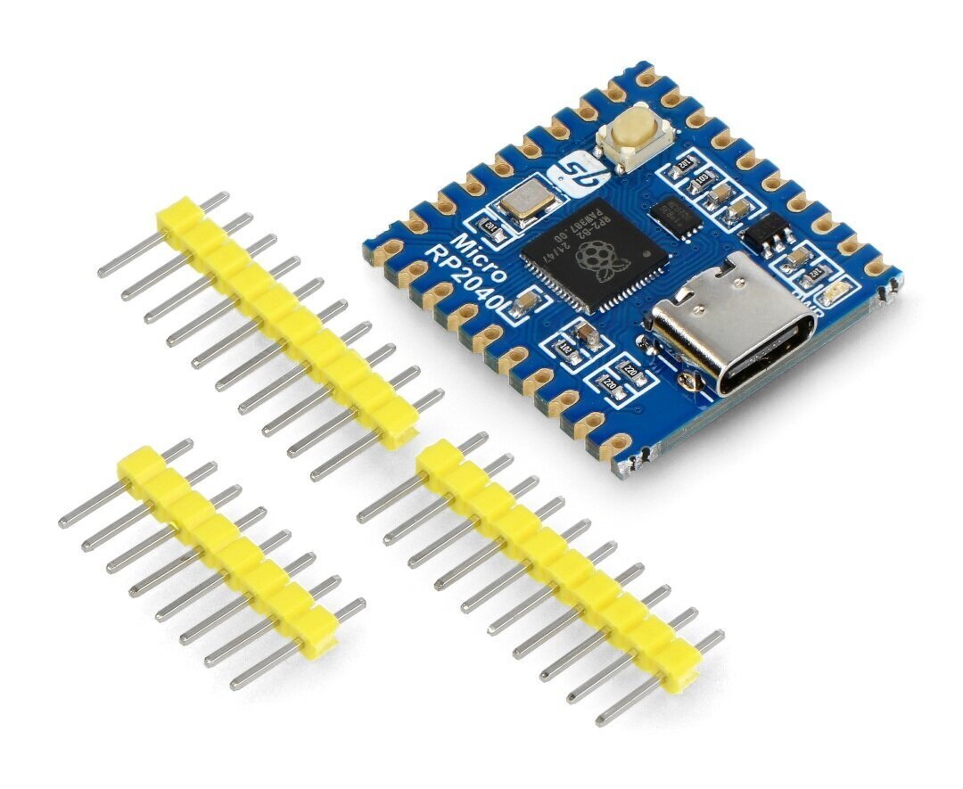 SB Components 26531 Micro RP2040 mikrokontroliera plate цена и информация | Atvērtā koda elektronika | 220.lv