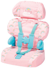 Autokrēsliņš lellēm Casdon Baby Huggles 71050, rozā, 46 cm cena un informācija | Rotaļlietas meitenēm | 220.lv