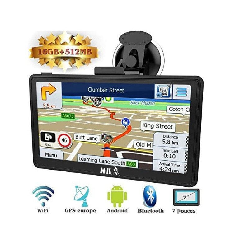 IHEX 7 PLUS Android 4.4 SLIM navigācijas sistēma AUTO + TRUCK цена и информация | Auto GPS | 220.lv