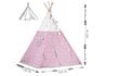 Bērnu telts ar zvaigznītēm Nukido, rozā цена и информация | Bērnu rotaļu laukumi, mājiņas | 220.lv