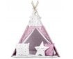 Bērnu telts ar zvaigznītēm Nukido, rozā cena un informācija | Bērnu rotaļu laukumi, mājiņas | 220.lv