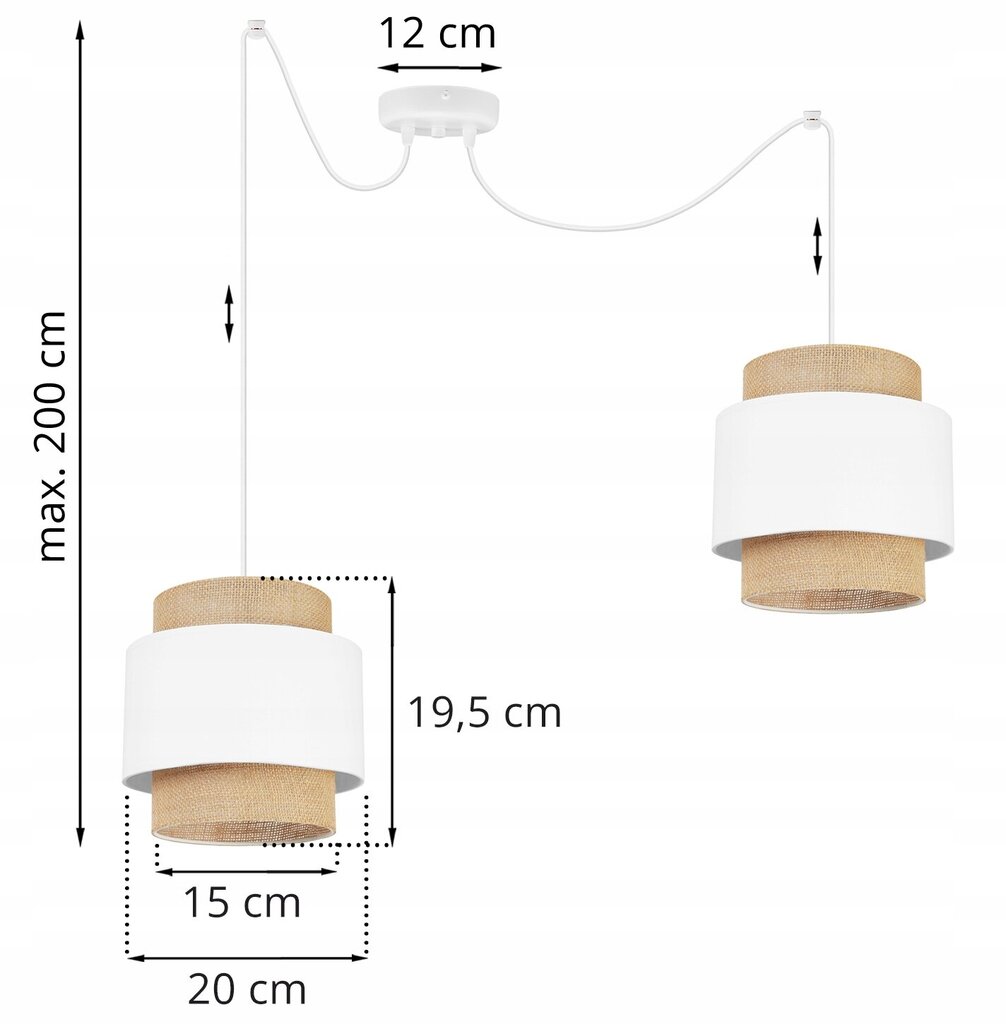 Piekaramā lampa, LightHome cena un informācija | Griestu lampas | 220.lv