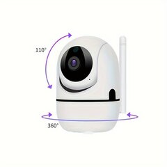 Smurfa augstas izšķirtspējas bezvadu kamera 2.4G. cena un informācija | Novērošanas kameras | 220.lv