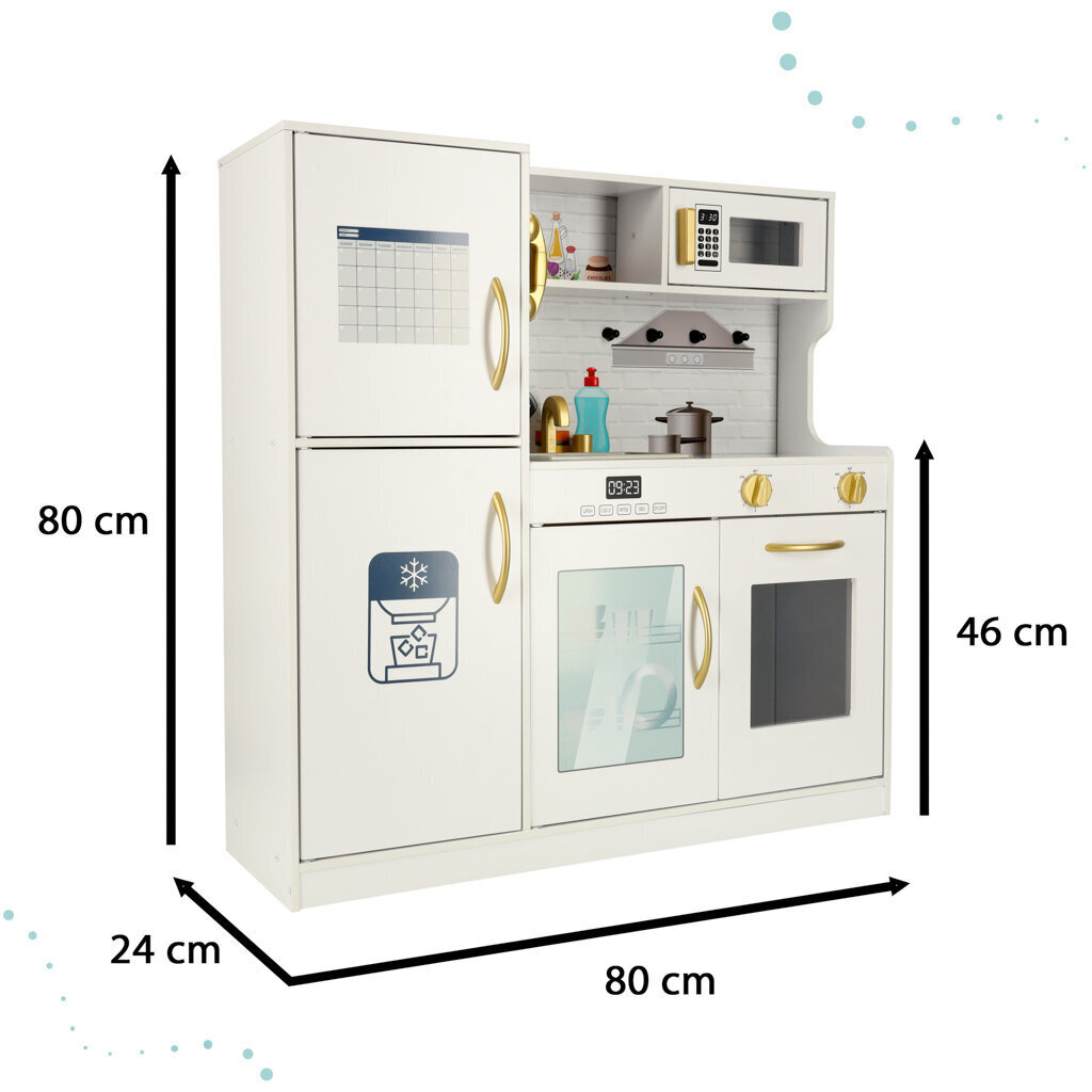 Koka virtuve bērniem ar ledusskapi modeli 2 цена и информация | Rotaļlietas meitenēm | 220.lv