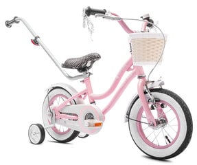 Velosipēds meitenēm Heart Bike, 12", rozā cena un informācija | Velosipēdi | 220.lv