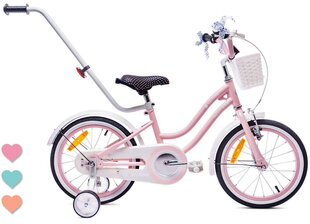 Velosipēds meitenēm Heart Bike, 16", rozā cena un informācija | Velosipēdi | 220.lv