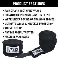 Everlast Боксерские бинты PRO 3м цена и информация | Боевые искусства | 220.lv