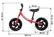 Līdzsvara velosipēds Kidnort, sarkans cena un informācija | Balansa velosipēdi | 220.lv