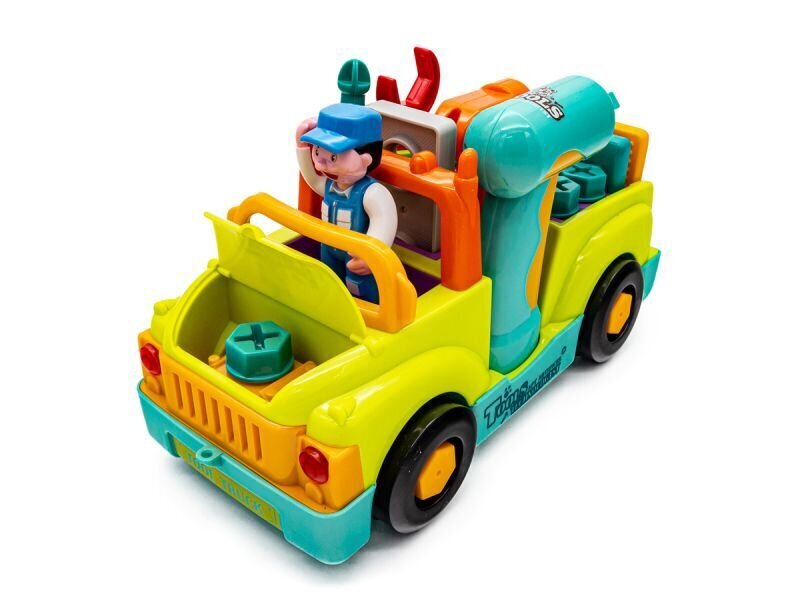 Bērnu auto ar darba instrumentiem Hola, dzeltens цена и информация | Rotaļlietas zēniem | 220.lv