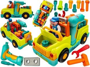 Bērnu auto ar darba instrumentiem Hola, dzeltens cena un informācija | Rotaļlietas zēniem | 220.lv