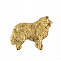 Apzeltīta piespraude Skotu aitu suns 5056739270813 cena un informācija | Piespraudes, brošas | 220.lv