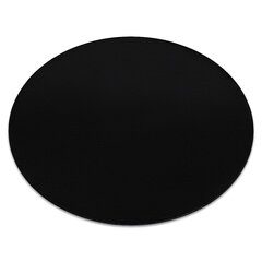 Современный ковер для стирки LINDO круг черный, противоскользящий, ворсистый цена и информация | Коврики | 220.lv