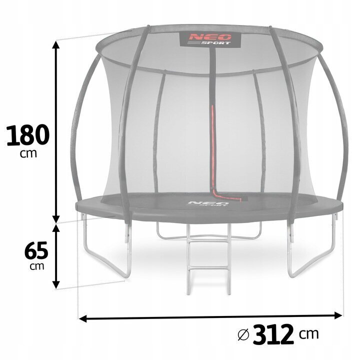 Batuts Neo-Sport FT 10, 312 cm цена и информация | Batuti | 220.lv