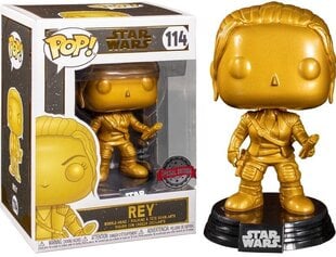 Figūriņa Star Wars Rey chrome mat gold Funko POP, 114 cena un informācija | Datorspēļu suvenīri | 220.lv