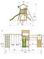 Bērnu rotaļu laukums Jungle Gym Casa Clutter Bridge 2 Climb cena un informācija | Bērnu rotaļu laukumi, mājiņas | 220.lv
