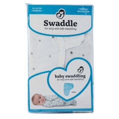 Autiņš SwaddleMe Little Star 40478, balts, L, 3+ mēn cena un informācija | Pārtinamās virsmas un autiņi | 220.lv