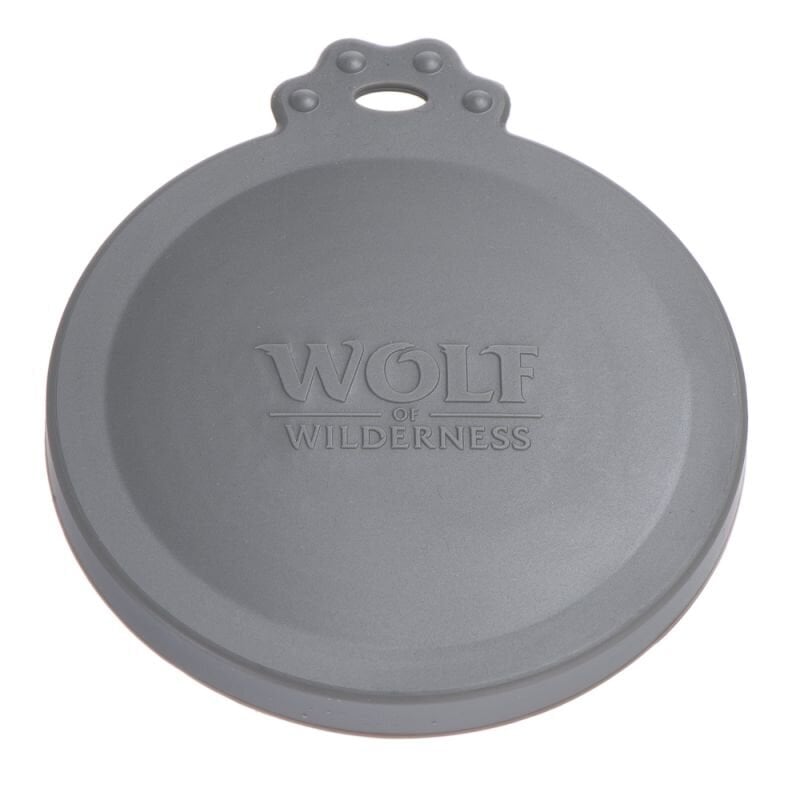 Universāls silikona vāciņš konservu uzglabāšanai Wolf of Wilderness cena un informācija | Bļodas, kastes pārtikas | 220.lv