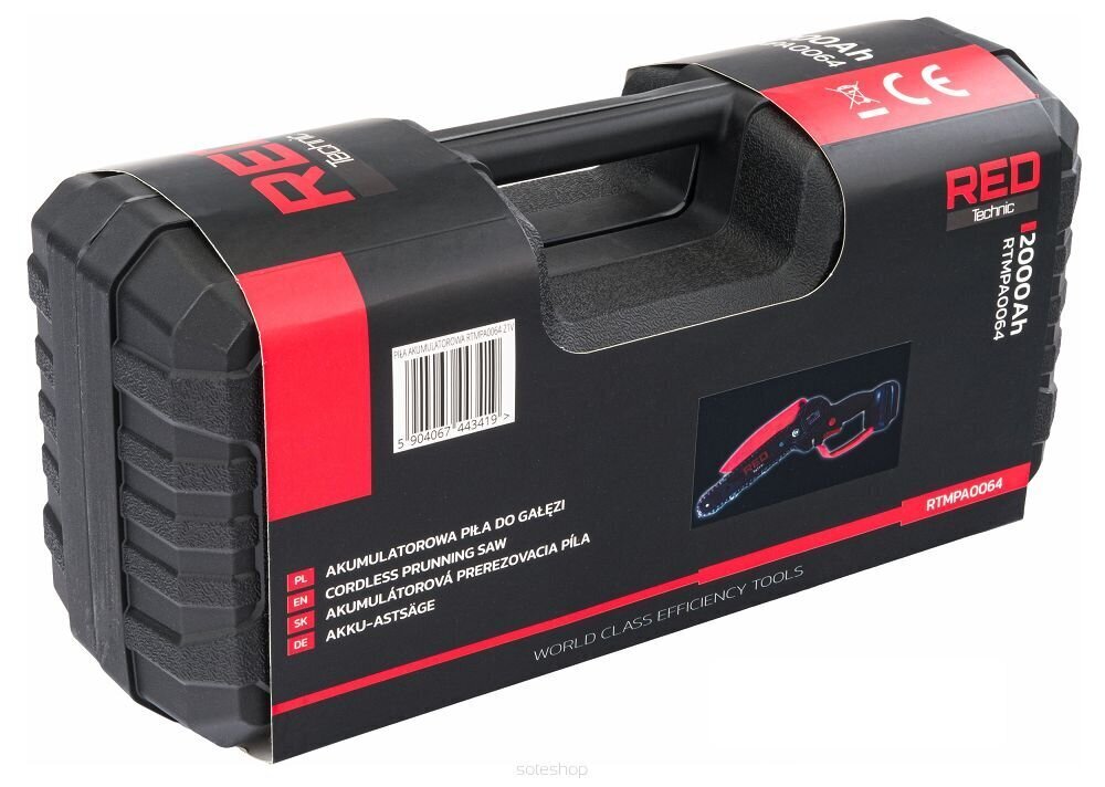Akumulatora motorzāģis Red Technic RTMPA0064 1000W, 25cm цена и информация | Motorzāģi | 220.lv