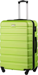 Чемодан для путешествий Coolife, 77x52,5x30 см, зелёный цена и информация | Чемоданы, дорожные сумки  | 220.lv