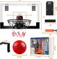 Mini basketbola grozs ar elektronisku rezultātu ierakstu Stay Gent, ar 3 bumbiņām цена и информация | Basketbola grozi | 220.lv