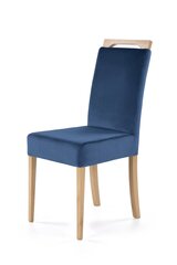 2 krēslu komplekts Halmar Clarion, zils/brūns cena un informācija | Virtuves un ēdamistabas krēsli | 220.lv