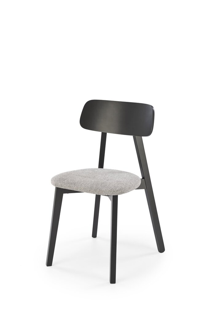 2 krēslu komplekts Halmar Hylo, pelēks/melns cena un informācija | Virtuves un ēdamistabas krēsli | 220.lv