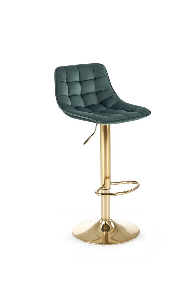 Bāra krēsls Halmar H120, zaļa/zelta cena un informācija | Virtuves un ēdamistabas krēsli | 220.lv