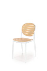 Krēsls Halmar K529, balta/smilšu krāsas cena un informācija | Virtuves un ēdamistabas krēsli | 220.lv
