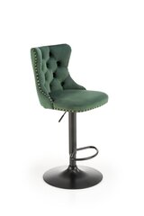 2 bāra krēslu komplekts Halmar H117, zaļš/melns cena un informācija | Virtuves un ēdamistabas krēsli | 220.lv