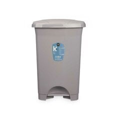 Atkritumu tvertne ar pedāli Plastmasa, 50 L цена и информация | Мусорные баки | 220.lv