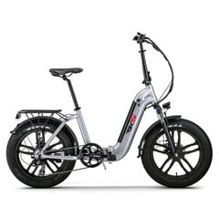 Elektriskais velosipēds RKS RV10, 20", sudraba цена и информация | Электровелосипеды | 220.lv