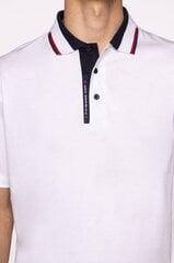 Polo krekls vīriešiem Ronnie 4100, balts cena un informācija | Vīriešu T-krekli | 220.lv