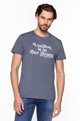 T-krekls vīriešiem London10 2410, pelēks cena un informācija | Vīriešu T-krekli | 220.lv