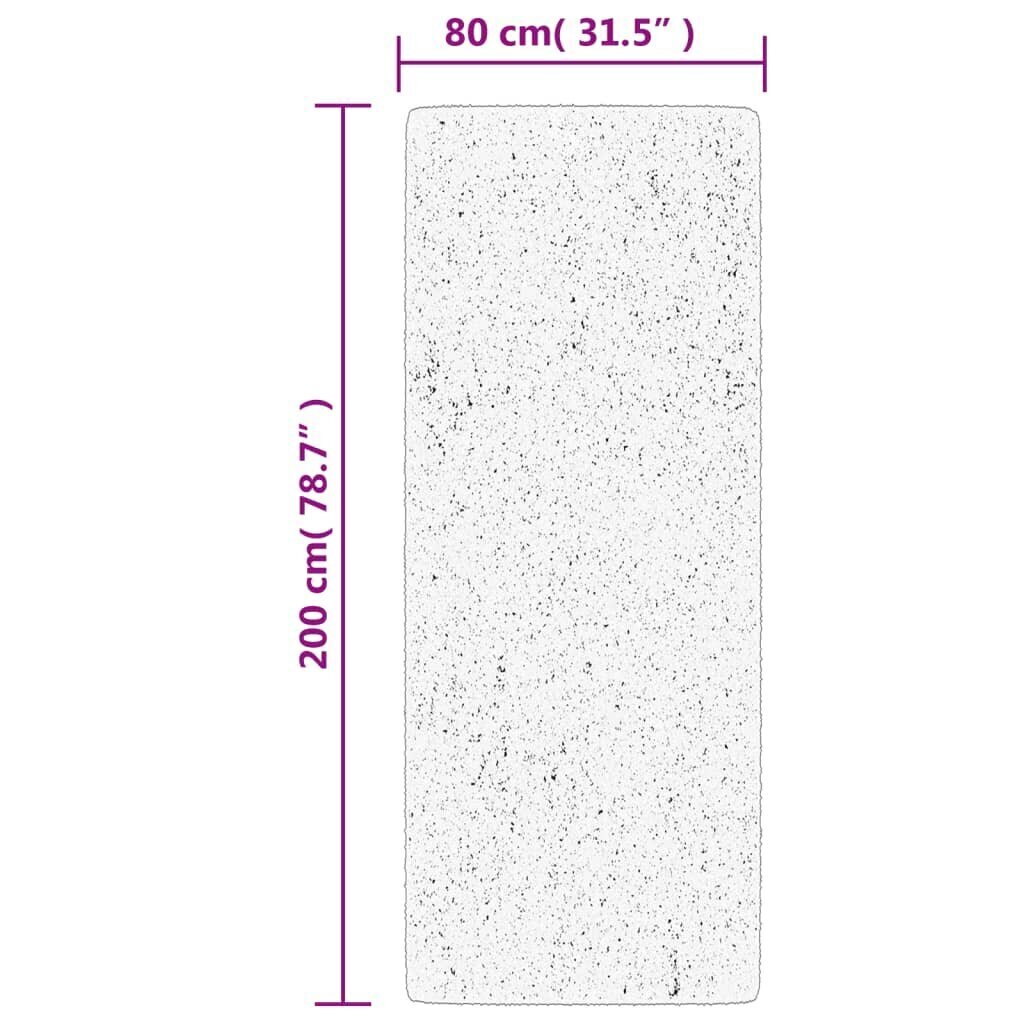 vidaXL paklājs 80x200 cm cena un informācija | Paklāji | 220.lv