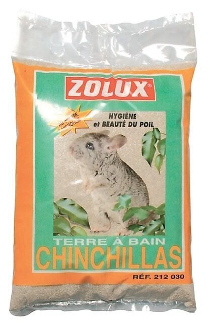 Smiltis šinšilām Zolux, 2 kg цена и информация | Pakaiši, siens grauzējiem | 220.lv