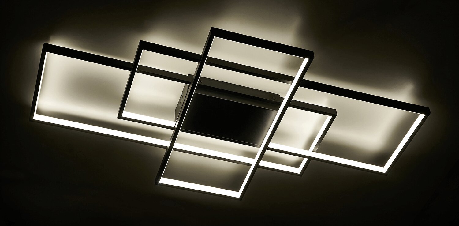 LED griestu - sienas lampa Detroit + tālvadības pults cena un informācija | Griestu lampas | 220.lv