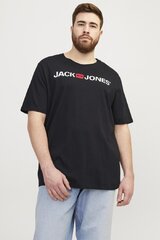 T-krekls vīriešiem Jack & Jones 12184987BLACK, melns cena un informācija | Vīriešu T-krekli | 220.lv