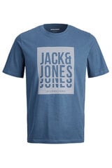 T-krekls vīriešiem Jack & Jones 12248614ENSIGNBLUE, zils cena un informācija | Vīriešu T-krekli | 220.lv