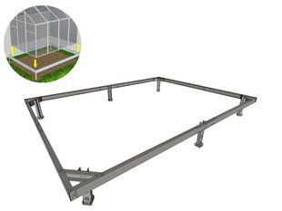 Metāla pamati siltumnīcai, 3x8 m цена и информация | Теплицы | 220.lv