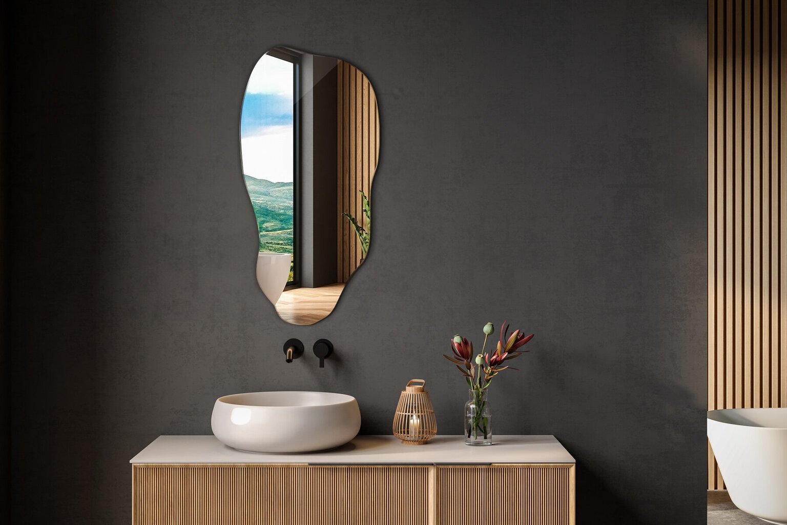 Spogulis Tulup, 45x90 cm цена и информация | Spoguļi | 220.lv