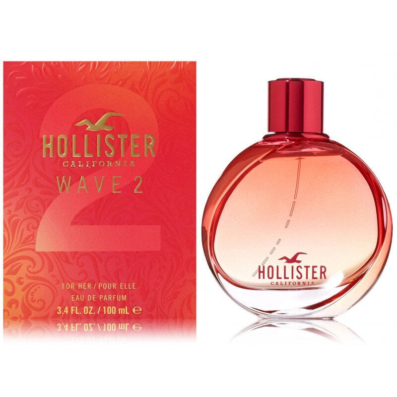 Parfimērijas ūdens Hollister Wave 2 For Her EDP sievietēm, 100 ml cena un informācija | Sieviešu smaržas | 220.lv
