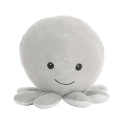 Plīšā rotaļlieta Astoņkājis pelēks, 26 cm cena un informācija | Mīkstās (plīša) rotaļlietas | 220.lv