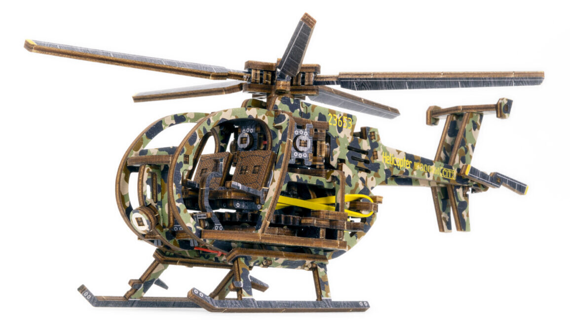 Koka konstruktors Wooden city Helikopters, 178 d. цена и информация | Konstruktori | 220.lv