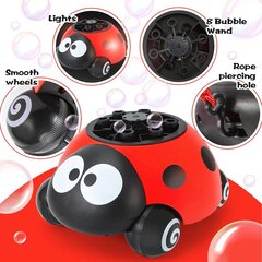 Ziepju burbuļu mašīna, Mārīte, sarkana, 19 cm x 21 cm x 12 cm cena un informācija | Ūdens, smilšu un pludmales rotaļlietas | 220.lv